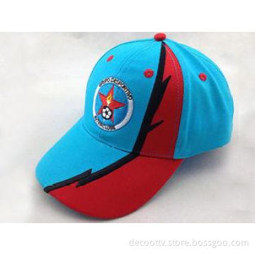 Blue Red Canvas Cotton Baseball Cap Embroider Logo for Raci